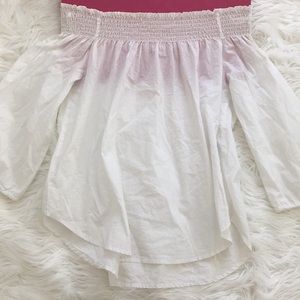 White off the shoulder top